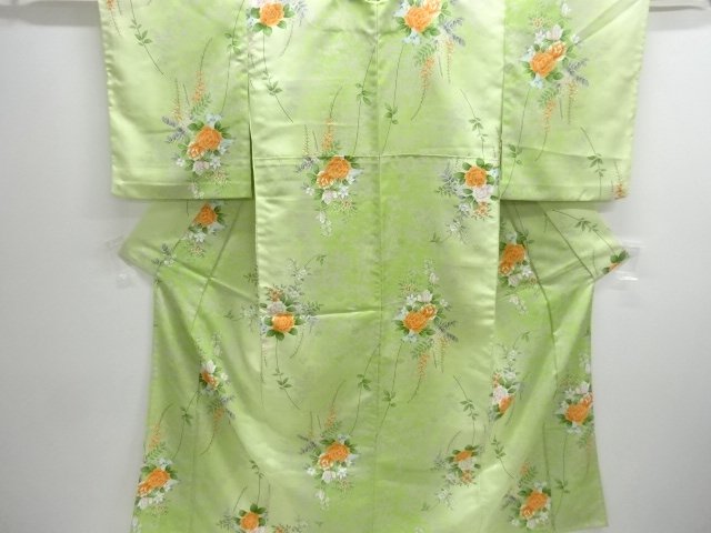 JAPANESE KIMONO / HITOE KOMON / FLORAL PLANTS
